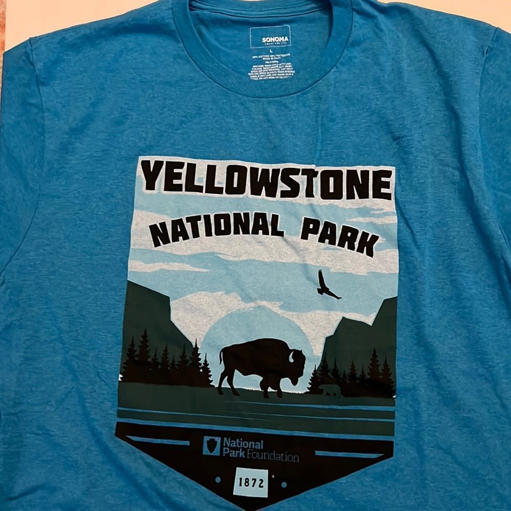 Sonoma Mens Yellowstone National Park T-shirt Size L